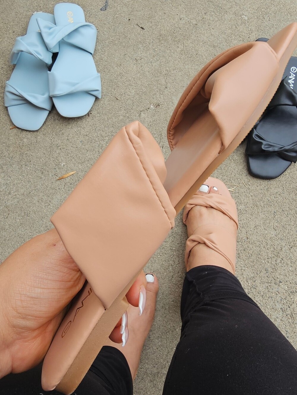 🤎Just In Paris🤎 Nude sandals - Picture 4 of 5